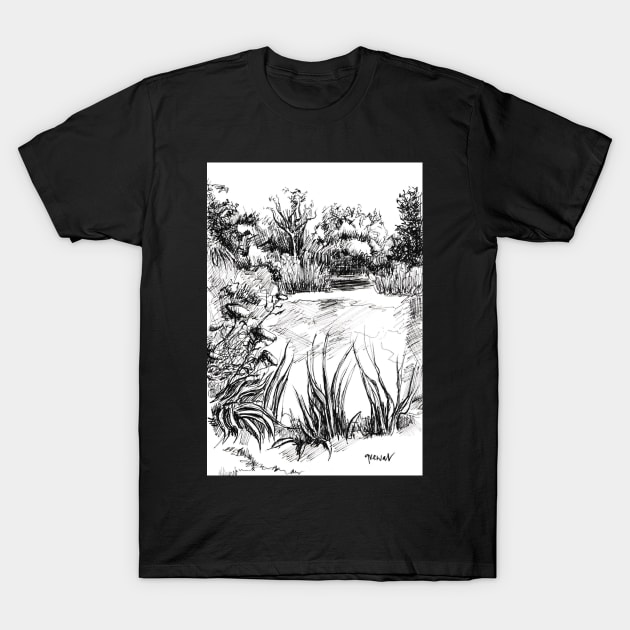 Ink drawing 1 T-Shirt by sukhpalgrewal